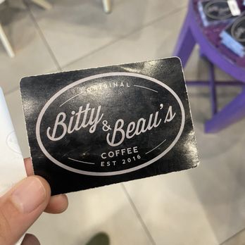 Bitty & Beau's Coffee - Branded playing card as your order number - Coffee & Tea Near Me - Houston, Texas