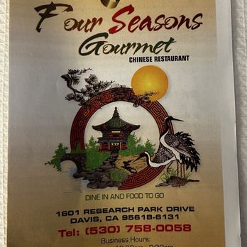 Four Seasons Gourmet Chinese Restaurant - Menu - Chinese Near Me - Davis, California Four Seasons Gourmet Chinese Restaurant - Menu - Chinese Near Me - Davis, California