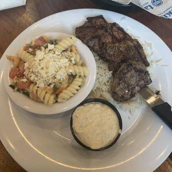 Taziki's Mediterranean Cafe - Florence - Beef tender feast with pasta and rice - Mediterranean Near Me - Florence, Alabama Taziki's Mediterranean Cafe - Florence - Beef tender feast with pasta and rice - Mediterranean Near Me - Florence, Alabama