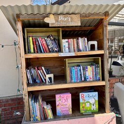 Pixies General Store - Little free library in front