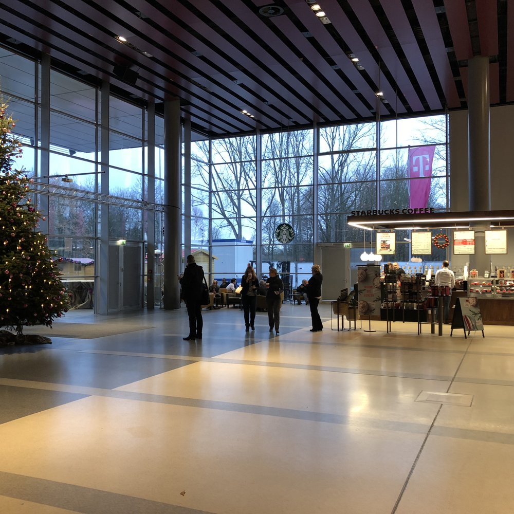 Starbucks - Inside the huge lobby of Deutsche Telekom sits perhaps the most important part of the business - a Starbucks! - Coffee & Tea Near Me - Bonn, NW