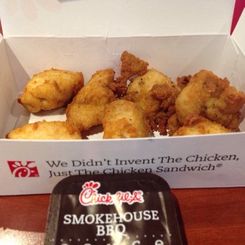 Chick-fil-A - Chicken Nuggets with smoked bar b q sauce - Fast Food Near Me - Cleveland, Mississippi