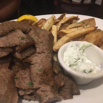 Aliada - Gyro Platter with Fries and Oven Roasted Lemon Potatoes - Greek Near Me - Astoria, New York