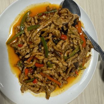 Chuan House - Shredded Pork with Sichuan Hot Garlic Sauce - Noodles Near Me - Seattle, Washington