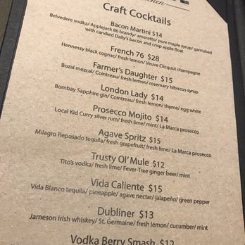 Cultivate Craft Kitchen - They handcraft all their own syrups... the London Lady was light & delicious. Did not skimp on the alcohol - New American Near Me - Draper, Utah