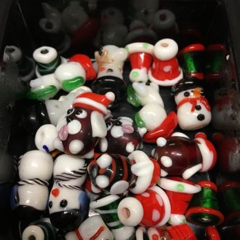 Beluga Beads - Holiday Lampwork...gotta have fun earrings to go to that 'Ugly Holiday Sweater' Party! - Jewelry Near Me - Depoe Bay, Oregon
