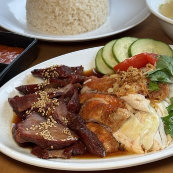 Uncle Ray's - Trio Combo Chicken Rice - Singaporean Near Me - New York, New York Uncle Ray's - Trio Combo Chicken Rice - Singaporean Near Me - New York, New York