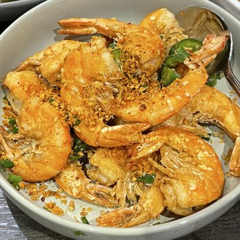 Yi Xin Cafe - Garlic prawns - Hong Kong Style Cafe Near Me - Honolulu, Hawaii