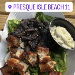A Waffle Miracle - Salad with waffle croutons