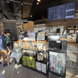 Inside the coffee shop