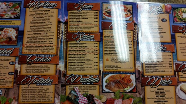Menu photo 8 Mariscos La Costa Mexican Seafood Grill Chico, CA Menu photo 8 Mariscos La Costa Mexican Seafood Grill Chico, CA