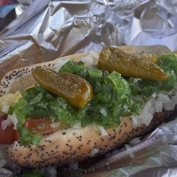 Cheesy Dog - Chicago dog - Hot Dogs Near Me - Fountain, Colorado Cheesy Dog - Chicago dog - Hot Dogs Near Me - Fountain, Colorado
