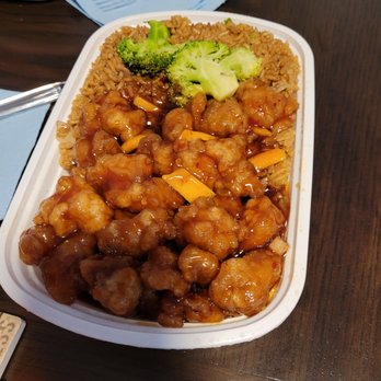 China King - Orange chicken dinner special w fried rice - Chinese Near Me - Myrtle Beach, South Carolina