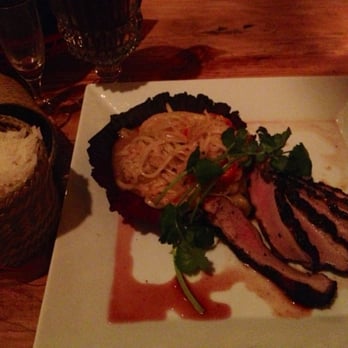 Bida Manda - green papaya salad with grilled duck breast. - Laotian Near Me - Raleigh, North Carolina Bida Manda - green papaya salad with grilled duck breast. - Laotian Near Me - Raleigh, North Carolina