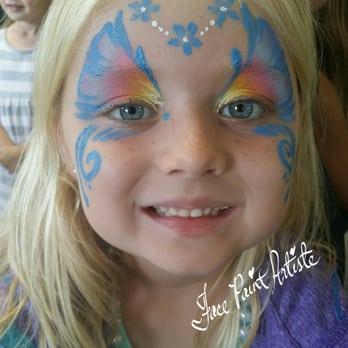 Face Paint Artiste - Painter at Shuffle Board Club St Petersburg for Princess birthday party. - Face Painting Near Me Face Paint Artiste - Painter at Shuffle Board Club St Petersburg for Princess birthday party. - Face Painting Near Me