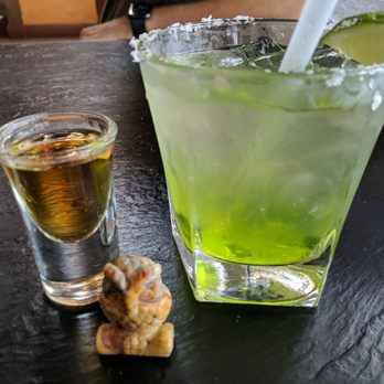 Chevys Fresh Mex - original 1800 reposado tequila, triple sec and sweet & sour with a side shot of cointreau noir  (midori melon melon flavor for upcharge) - Mexican Near Me - Arlington, Virginia
