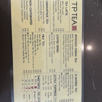 TP TEA - Menu - Bubble Tea Near Me - Las Vegas, Nevada TP TEA - Menu - Bubble Tea Near Me - Las Vegas, Nevada