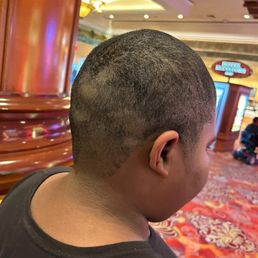 My son wanted a Afro, and the barber messed up. My son wanted a Afro, and the barber messed up.