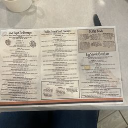 The menu but more on the other side