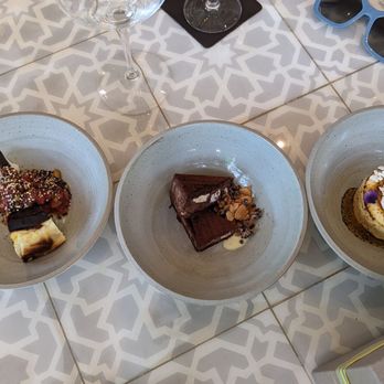 Layla - The delicious desserts - a cheesecake, an orange cake, and something with chocolate and vanilla! - Mediterranean Near Me - Sonoma, California Layla - The delicious desserts - a cheesecake, an orange cake, and something with chocolate and vanilla! - Mediterranean Near Me - Sonoma, California