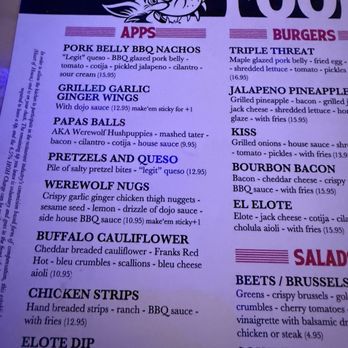 Werewolf - Menu - Breakfast & Brunch Near Me - San Diego, California Werewolf - Menu - Breakfast & Brunch Near Me - San Diego, California