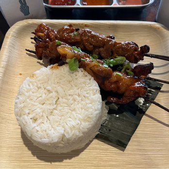 Kalye - Pork BBQ Skewers Plate - Filipino Near Me - New York, New York Kalye - Pork BBQ Skewers Plate - Filipino Near Me - New York, New York