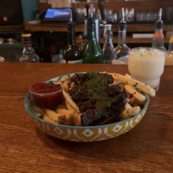 Meander Art Bar - Chimichurri Steak and Coco Colada