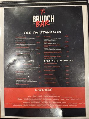 Menu photo 1 T's Brunch Bar Atlanta, GA Menu photo 1 T's Brunch Bar Atlanta, GA