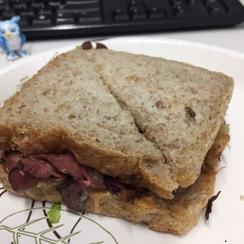 Christie's Lunch Box - Grilled Reuben. Corned beef, Swiss, sauerkraut, thousand island. Not bad, I think I just don't like Reubens in general. - Food Trucks Near Me - Richmond, Virginia Christie's Lunch Box - Grilled Reuben. Corned beef, Swiss, sauerkraut, thousand island. Not bad, I think I just don't like Reubens in general. - Food Trucks Near Me - Richmond, Virginia
