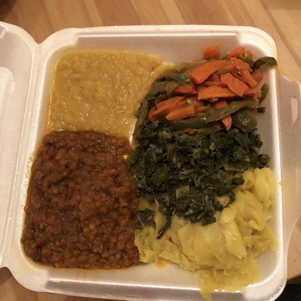 Manna Bistro - Vegetarian Combination Platter For 2 - Ethiopian Near Me - Centreville, Virginia Manna Bistro - Vegetarian Combination Platter For 2 - Ethiopian Near Me - Centreville, Virginia