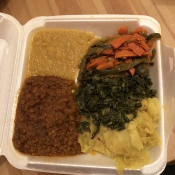 Manna Bistro - Vegetarian Combination Platter For 2 - Ethiopian Near Me - Centreville, Virginia