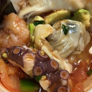 Mambo Seafood - Combination ceviche. Too sweet for my taste - Seafood Near Me - Houston, Texas