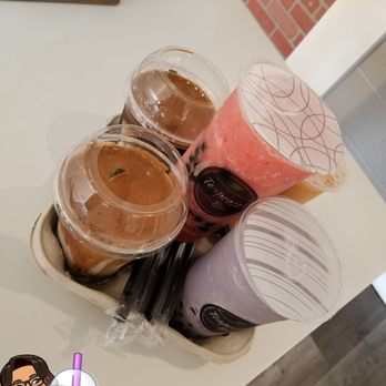 Teapresso Bar - Viet dalgona x2, Thai mt, taro smoothie and strawberry slush - Bubble Tea Near Me - Wahiawa, Hawaii Teapresso Bar - Viet dalgona x2, Thai mt, taro smoothie and strawberry slush - Bubble Tea Near Me - Wahiawa, Hawaii