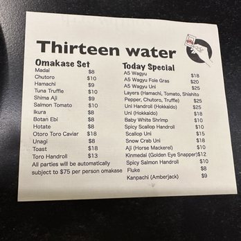 Thirteen Water - Sushi Bars Near Me - New York, New York Thirteen Water - Sushi Bars Near Me - New York, New York