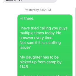 Screenshots of text message. Screenshots of text message.