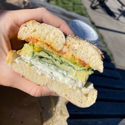 Angeline's Bakery & Café - Vegetarian breakfast sando with egg. One of the tastiest breakfast sandos I've had.