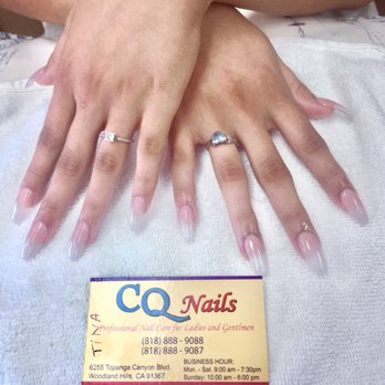 CQ Nails - *Style: Clear Gel *Nails Artist: Tina - Nail Salons Near Me - Woodland Hills, California