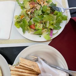 Chicken Shawarma and a small Tabouli Salad
