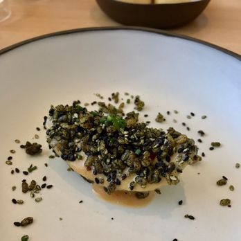 Kato - Avocado wedge w/ crisped rice & salmon roe - Taiwanese Near Me - Los Angeles, California