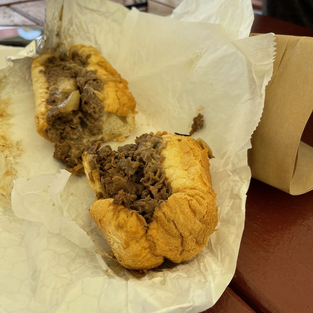 Bigg Daddy's Philly Steak House - Very uneven cut sandwich - Barbeque Near Me - North Adams, Massachusetts Bigg Daddy's Philly Steak House - Very uneven cut sandwich - Barbeque Near Me - North Adams, Massachusetts