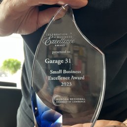 Small Business Excellence Award 2023  AURORA REGIONAL CHAMBER OF COMMERCE