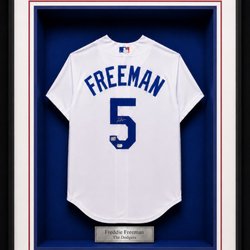 Carter Picture Framing - Freddie freeman autographed dodgers jersey framed