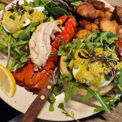 Peacock Pansy - Lobster Tail Benedict
