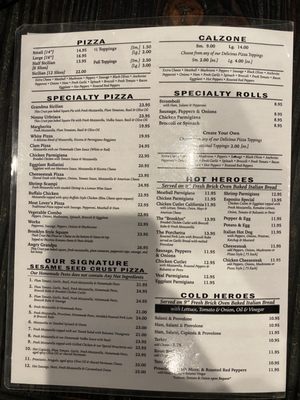 Menu photo 1 Esposito's Pizza & Pasta Matawan, NJ