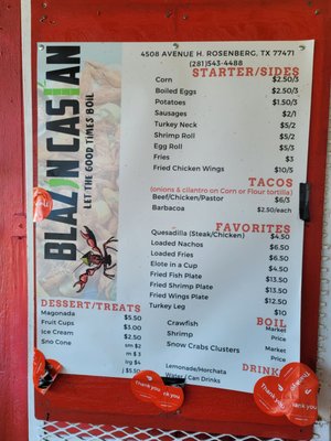 Menu photo 2 Blazin Rosenberg, TX Menu photo 2 Blazin Rosenberg, TX