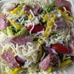 Cottage Inn Pizza - Antipasto salad , only 1 piece of salami ?