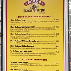 Menu includes Bagel Basket & Very Veggie