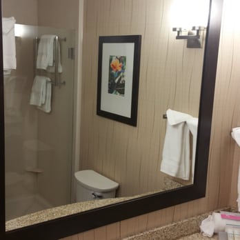 Hilton Garden Inn Findlay - Bathroom w/standing shower - Hotels Near Me - Findlay, Ohio