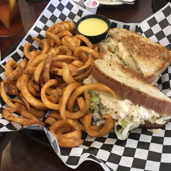 Chelo's - Tuna & Swiss with Curly Fries - American Near Me - Greenville, Rhode Island