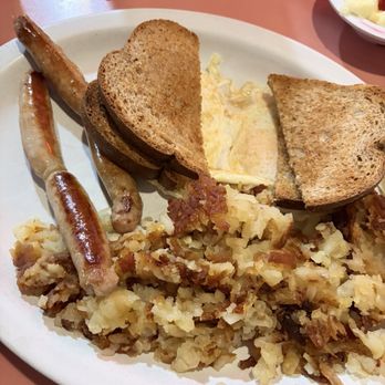 Annie's Cafe - Breakfast eggs and sausage links. - American Near Me - Butte, Montana Annie's Cafe - Breakfast eggs and sausage links. - American Near Me - Butte, Montana
